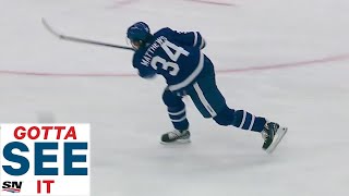 GOTTA SEE IT Auston Matthews Fires Home Wrist Shot For 60th Goal Of The Season [upl. by Jeniffer523]