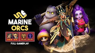 MARINE ORCS 👹⚓✨ 4 HALFORC 4 MARINE  SANDBOUND AEGIS CARRY ⭐ AUTOCHESS 78 ♟️ [upl. by Trygve]