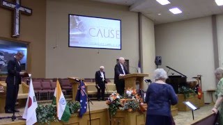 Dr F C Lasater in the World Mission Conference 2016 at Bible Baptist Church in Victorville CA [upl. by Allehc888]