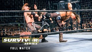 FULL MATCH Firstever Elimination Chamber Match Survivor Series 2002 [upl. by Reyna]