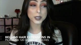 Bellami Hair Extensions HOW TO Clip In  KailynCiaraMakeup [upl. by Enirolf836]