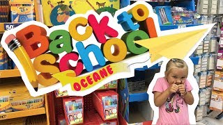 VLOG  ✏️BACK TO SCHOOL 2017📚 Chasse aux fournitures scolaires pour Océane   KID STUDIO TEST [upl. by Eupheemia]