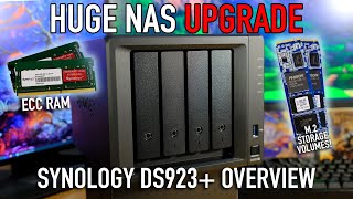 Huge NAS Upgrade NVME Storage Pool ECC Memory 10 GbE Synology DS923 Overview [upl. by Lainahtan105]