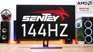 MONITOR DE 144HZ CON FREESYNC MAS BARATO DEL MUNDO LO VALE SENTEY MS2710 [upl. by Binnings]