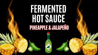 How To Make Fermented Hot Sauce Jalapeno and Pineapple Lacto Fermented Hot sauce Lacto fermenting [upl. by Peatroy563]