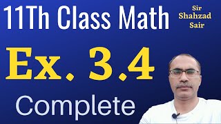 Exercise 34 Complete  11Th Class Math Chapter 3  Matrices And Determinants [upl. by Einad800]