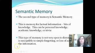 Semantic and Procedural Memory [upl. by Sowell]