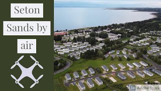 Haven Seton Sands Campsite Edinburgh by air 2 [upl. by Eirb]