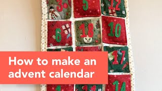 How to make an advent calendar out of fabric [upl. by Mada]