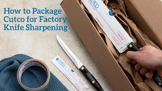 How to Package Cutco for Factory Knife Sharpening [upl. by Treiber995]