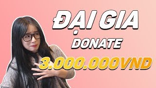 KHOẢNH KHẮC BỐI RỐI CỦA TIPPY KHI ĐƯỢC DONATE TIỀN TRIỆU [upl. by Ane]