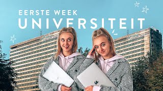 eerste week op de universiteit 📚👩🏼‍💻 uni vlog [upl. by Ardnued]