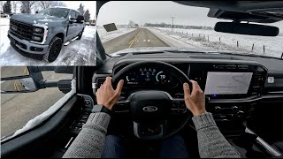 2024 Ford F350 Lariat  POV Test Drive 3D Audio [upl. by Kelda]