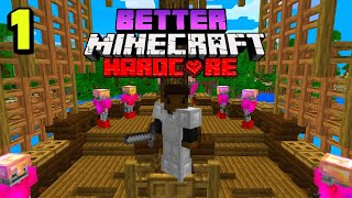 HARDCORE Better Minecraft quotINSANE VILLAGEquot [upl. by Fiorenze372]