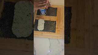 How to make musubi musubihowtomakehowtosnackeasyrecipe measysnackshealthysnacksquicksnack [upl. by Krilov]