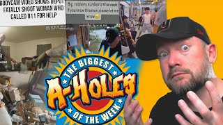 Bad Cops Egg Thief Weirdo on the Subway Train Derailer  The Biggest AHoles of the Week [upl. by Eads807]