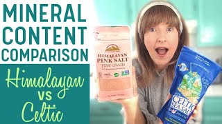 CELTIC SEA SALT vs HIMALAYAN PINK SALT Minerals Comparison  More Differences [upl. by Enamrahc951]