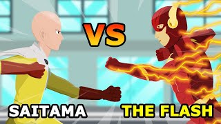 Saitama vs The Flash  Hero Animation [upl. by Lalita156]