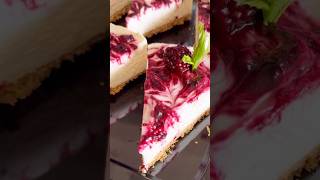 10 minut me banaye cheesecake cake cheesecake blackberrycheesecake cake recipe azrahomeskitchen [upl. by Eolande]