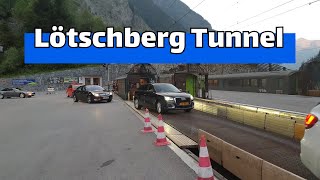 Lötschberg Tunnel Train Bls Kandersteg  Gosppenstein  BLS Car Transport [upl. by Alyson]