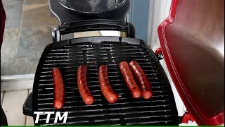 Hot Dogs on the Weber Q [upl. by Erual50]