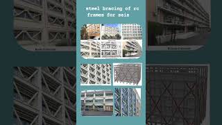 Steel bracing of rc frames for seismic retrofittingytshorts structuralengineering [upl. by Atnomed]