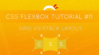 CSS Flexbox Tutorial 11  Grid vs Stacked Layout Example [upl. by Ilahsiav]