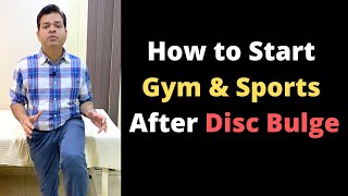 5 Movements to Check Back Pain When to Start Gym and Sports after Disc Bulge [upl. by Eustis185]