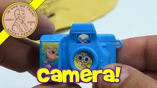 SpongeBob SquarePants Toy Lot  Bubbles Whoopee Cushion amp Camera [upl. by Alyhs]