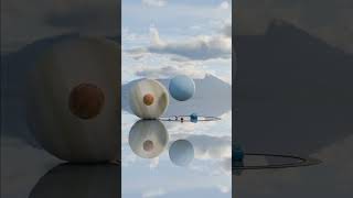 planet bouncing  Solar System Planet Size Comparison 3D animation planet astronomicalobjects [upl. by Editha]