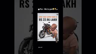 KTM DUKE PRiCE RS 2296 LAKH ktm1390 youtubeshorts shortsviral youtube ktmduke rider [upl. by Ydualc]