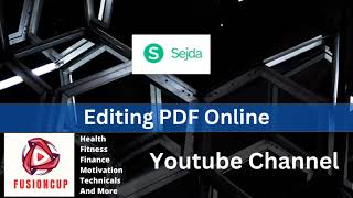 How to Edit PDFs Online with Sejda Quick and Easy PDF Editing Tutorial [upl. by Lambertson]