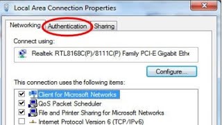 Solve Authentication tab missing in network properties 2022 [upl. by Aimil]