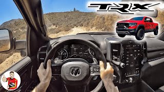 Dancing with a Dinosaur the 2022 RAM TRX is Not for the Faint of Heart POV Drive Review [upl. by Yesnikcm]