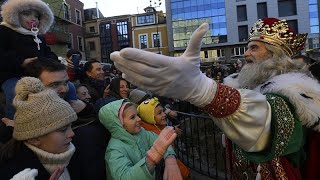 Spain continues Christmas festivities on Three Kings day [upl. by Astera]