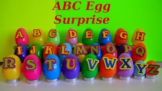 AZ Alphabet Surprise EggsLearn Letters ABC Words And SpellingsPreschool LearningKids Z Fun [upl. by Fadas219]