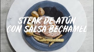 Hazlo Fresco con HEB  Steak de atún con salsa Bechamel [upl. by Ynnij]