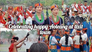 celebrating konyak Aoleang festival at tizit town  2024 [upl. by Eilujna]