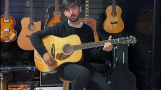 Fender Paramount PD220E ElectroAcoustic Guitar  Demonstration amp Tones with Mike [upl. by Perretta128]