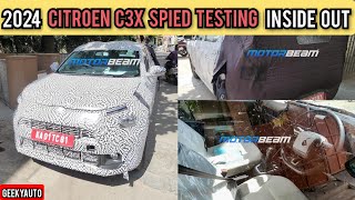 2024 CITROEN C3X SEDAN SPIED INSIDE OUT  PRICE FEATURES INDIA LAUNCH ENGINES [upl. by Eitsirhc]