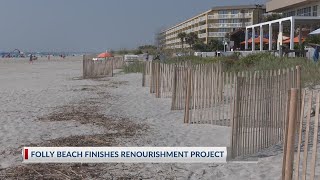 Folly Beach finishes renourishment project [upl. by Naghem]