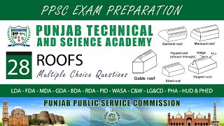 28  Roofs  PPSC  Sub Engineer Civil [upl. by Silohcin]