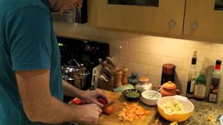 Pesto Gnocchi with Yams Edamame Beans and Peppers [upl. by Enrol18]