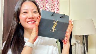 YSL Perfume Review is it worth the Hype  Skin care Haul  Korean Skin Care Product haul [upl. by Tnomed]