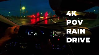 4K Drive in Rain Hyundai Elantra Preferred SE 2024 Canada [upl. by Ikik]