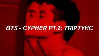 BTS 방탄소년단 Cypher PT2 Triptych Easy Lyrics [upl. by Balliol997]