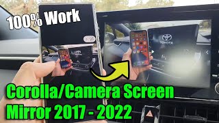 How to SCREEN MIRROR To Toyota Corolla  Camry 2017 2019 2020 2021 2022 Using Miracast  Android [upl. by Helga]