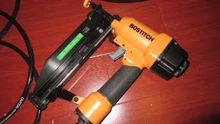 ReviewHow to use Bostitch 16 gauge Finish Nailer [upl. by Anemolif]