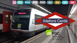 FGC Llobregat  Anoia Ildefons Cerdà  UT 213 [upl. by Penn]