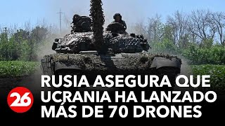 Rusia dice que Ucrania lanzó más de 70 drones en dirección a Crimea en lo que va de año [upl. by Gagnon]